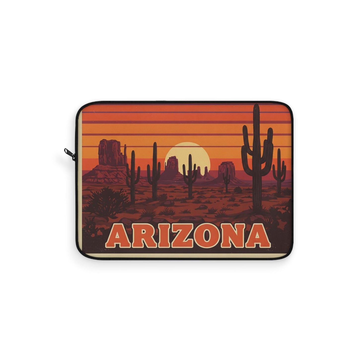 Arizona Desert-Inspired Laptop Bag -Boho Southwest Computer Carry Case -Vibrant Desert Landscape Tote for Free Spirits