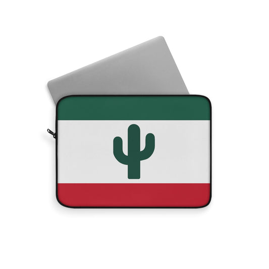 Minimalist Mexico-Inspired Laptop Sleeve - Modern Geometric Tech Case with Cultural Design