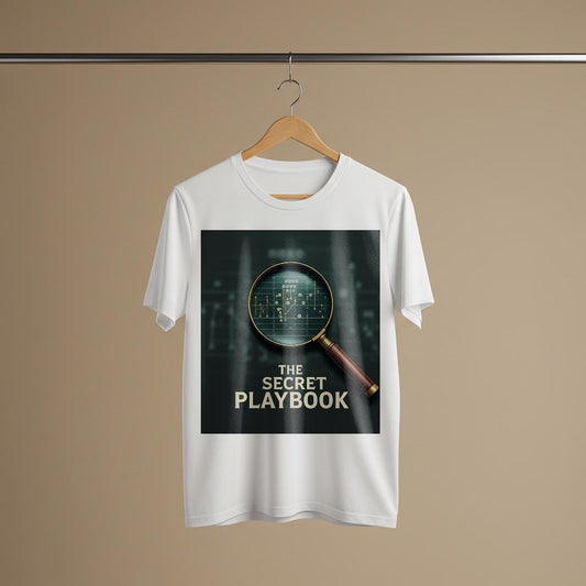 Secret Playbook Football Strategy T-Shirt | Game Plan Coach Gift | Tactical Sports Fan Apparel | Garment-Dyed Unisex Tee for Avid Fans