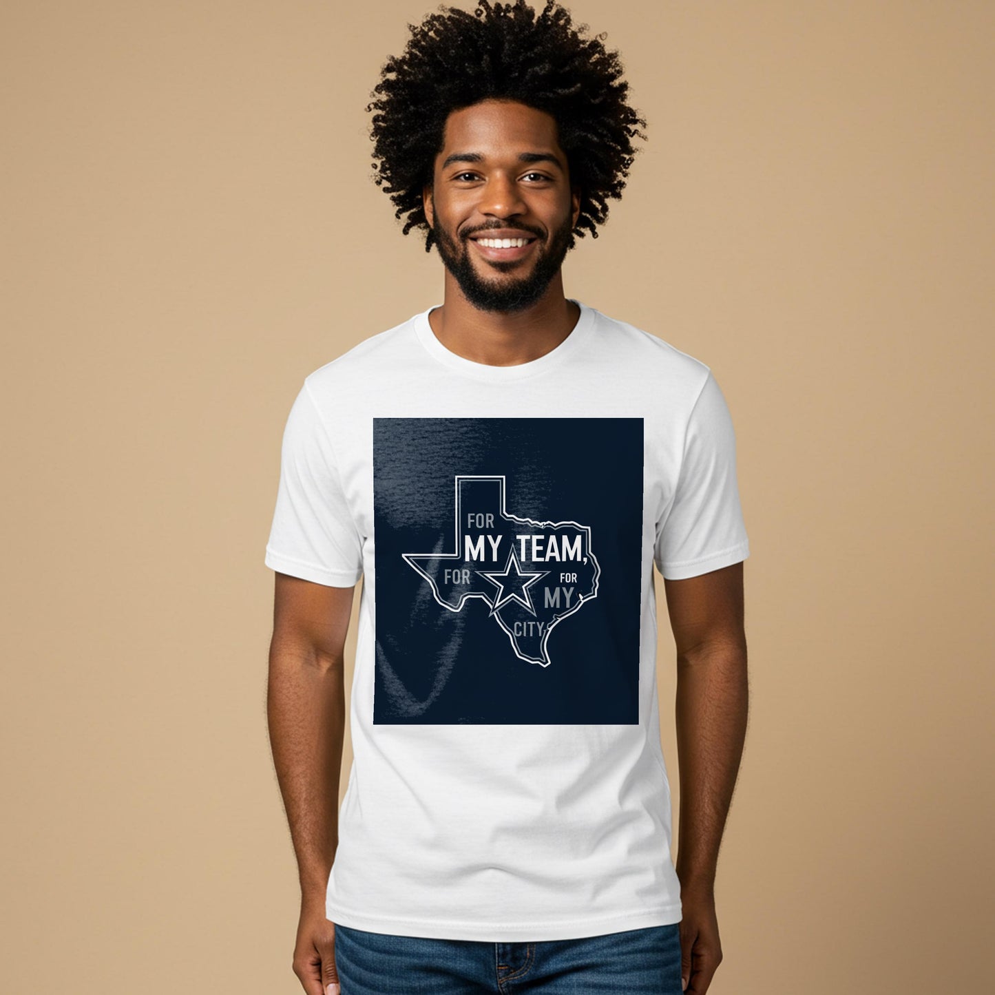 Unisex Garment-Dyed Dallas Cowboys Texas Pride T-Shirt | For My Team For My City NFL Fan Apparel | Game Day Football Tee Gift for Fans