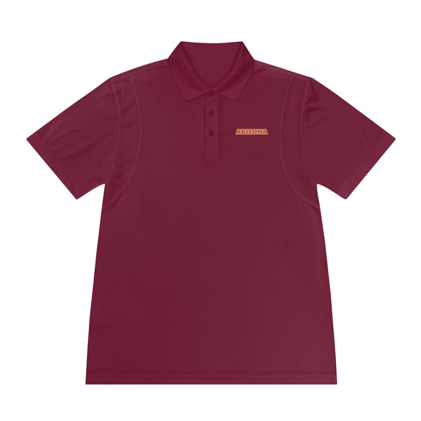 Vintage Arizona Sunset Desert Polo Shirt - Retro Saguaro Cactus & Monument Valley Design