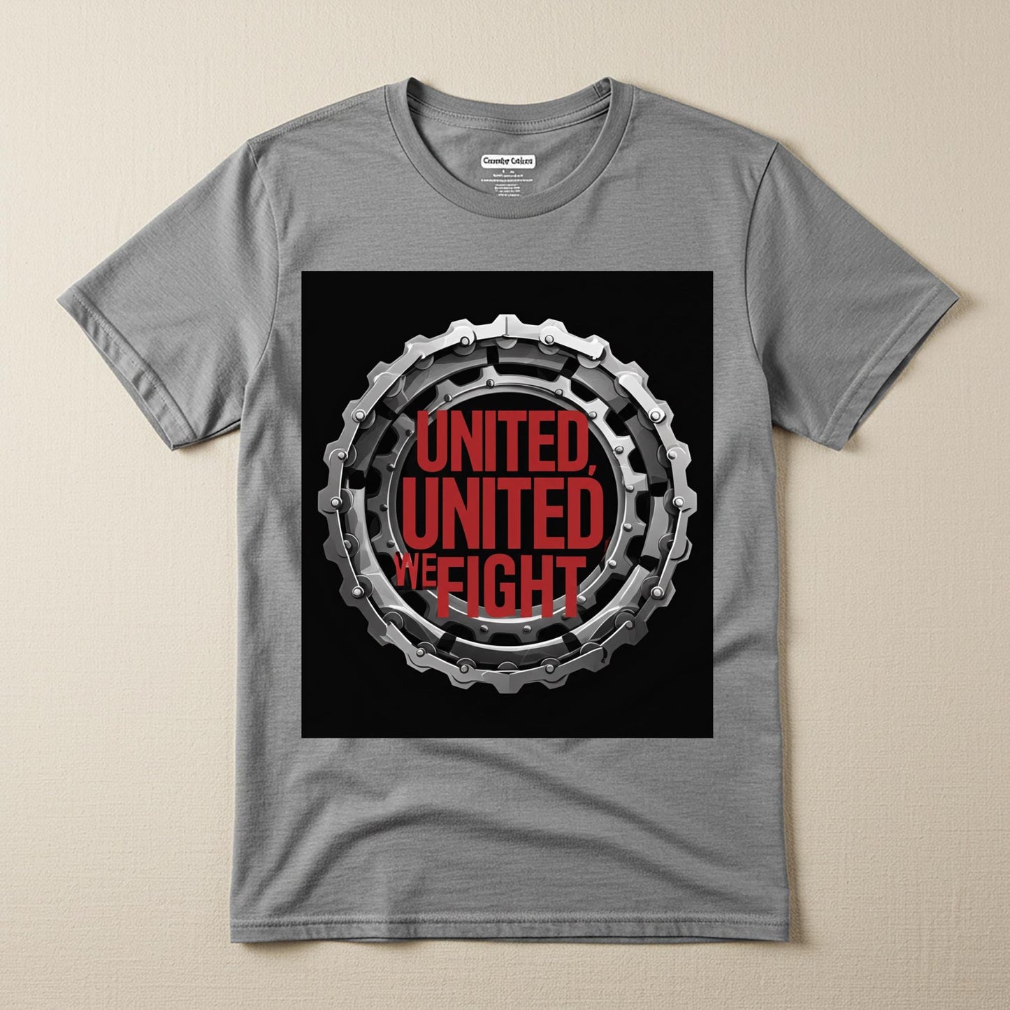 United We Fight T-shirt | Solidarity Activist Apparel | Resistance Collective Strength Tee | Chain Gear Industrial Style Graphic Shirt