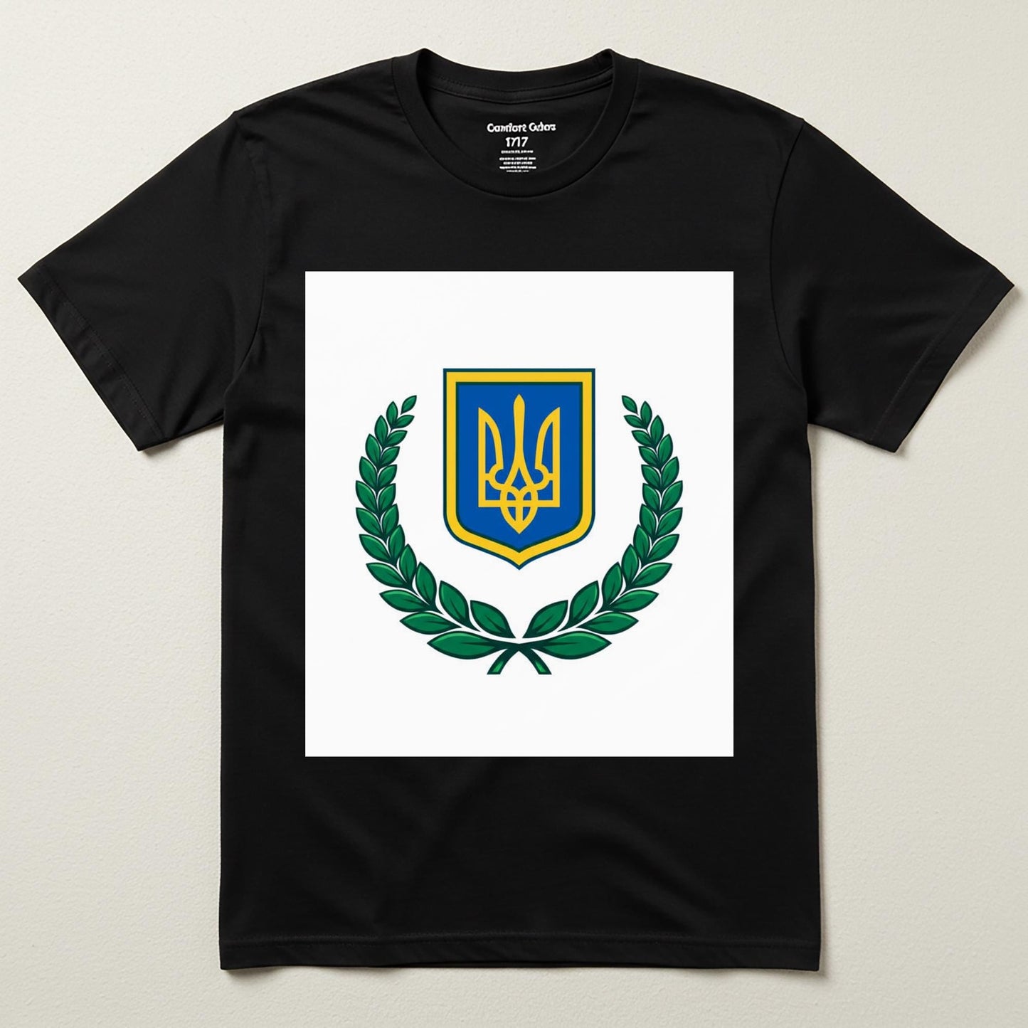 Ukrainian Trident T-Shirt | Stand With Ukraine Support Shirt | Patriotic Ukrainian Apparel | Unisex Garment-Dyed Tee | Freedom's Emblem