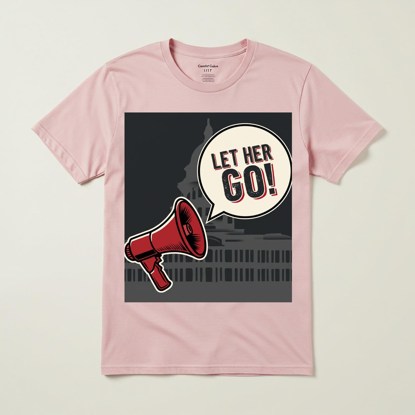 Let Her Go Protest Shirt | Activist Tee | Political Statement Apparel | Freedom Civil Liberties Vintage Graphic Unisex Garment Dyed T-shirt
