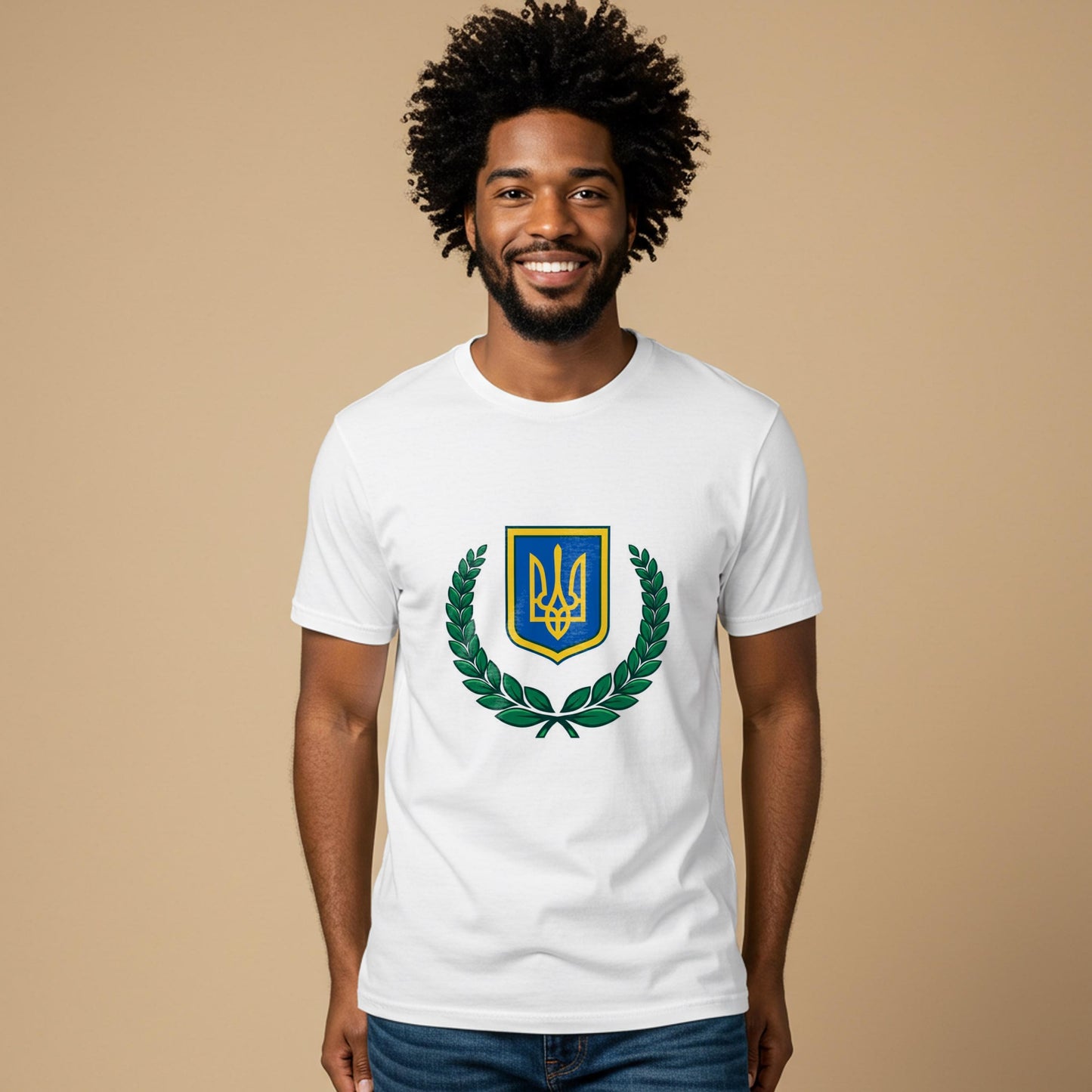 Ukrainian Trident T-Shirt | Stand With Ukraine Support Shirt | Patriotic Ukrainian Apparel | Unisex Garment-Dyed Tee | Freedom's Emblem