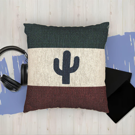 Mexico-Inspired Boho Pillow Cover - Colorful Cushion Case with Mexican Flair -Cultural Throw Pillow for Festive Living Room Decor