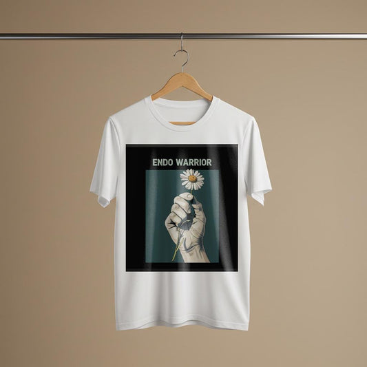 Endo Warrior T-shirt | Endometriosis Awareness Shirt | Chronic Illness Support Tee | Empowering Daisy Design | Unisex Garment-Dyed Gift