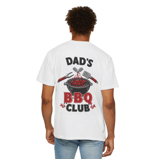 Dad's BBQ Club Back Print Tee - Funny Vintage Gift for Dad - Comfort Colors BBQ Shirt - Grill Master Father's Day T-Shirt