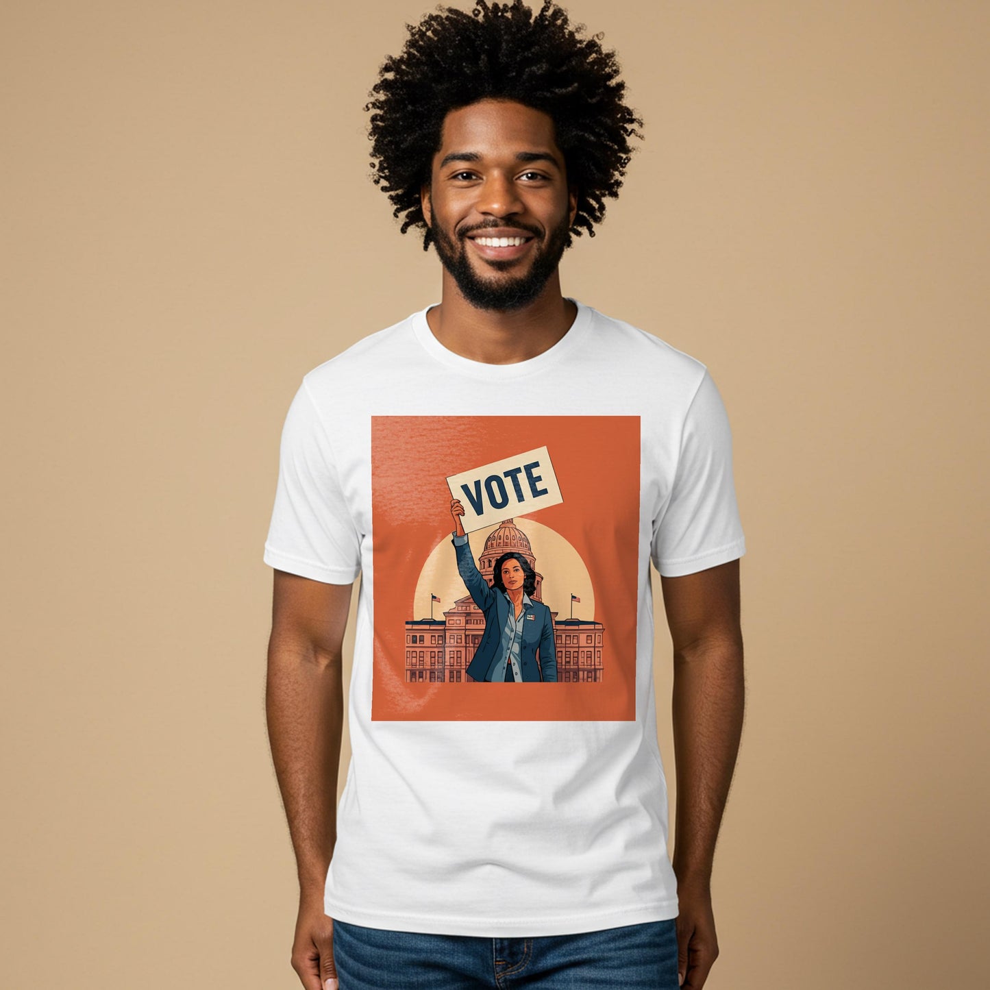 Empowering Vote T-shirt | Civic Engagement Democracy Apparel | Womens Empowerment Political Activism Tee | Get Out The Vote GOTV Shirt