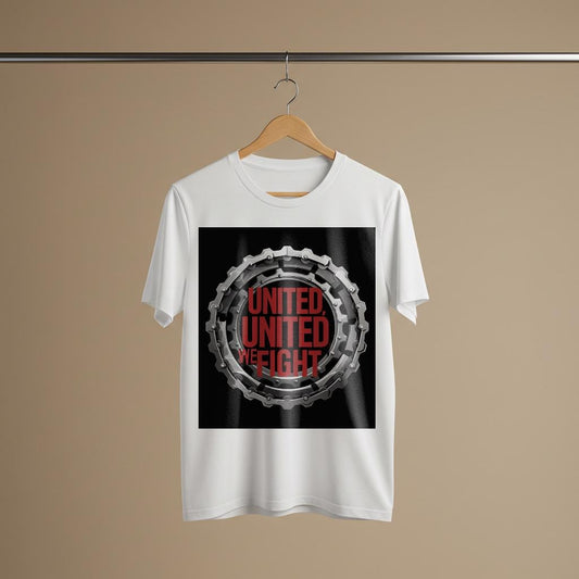 United We Fight T-shirt | Solidarity Activist Apparel | Resistance Collective Strength Tee | Chain Gear Industrial Style Graphic Shirt