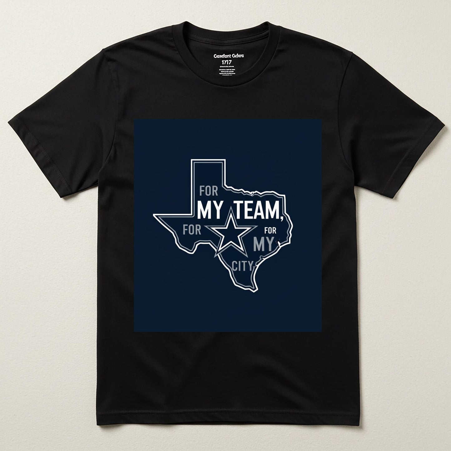 Unisex Garment-Dyed Dallas Cowboys Texas Pride T-Shirt | For My Team For My City NFL Fan Apparel | Game Day Football Tee Gift for Fans