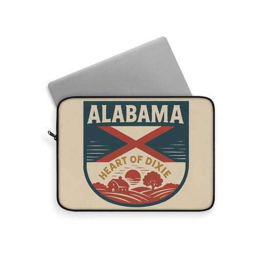Alabama Flag Laptop Bag- Southern Pride Computer Sleeve - Water-Resistant Tech Case for Students & Travelers