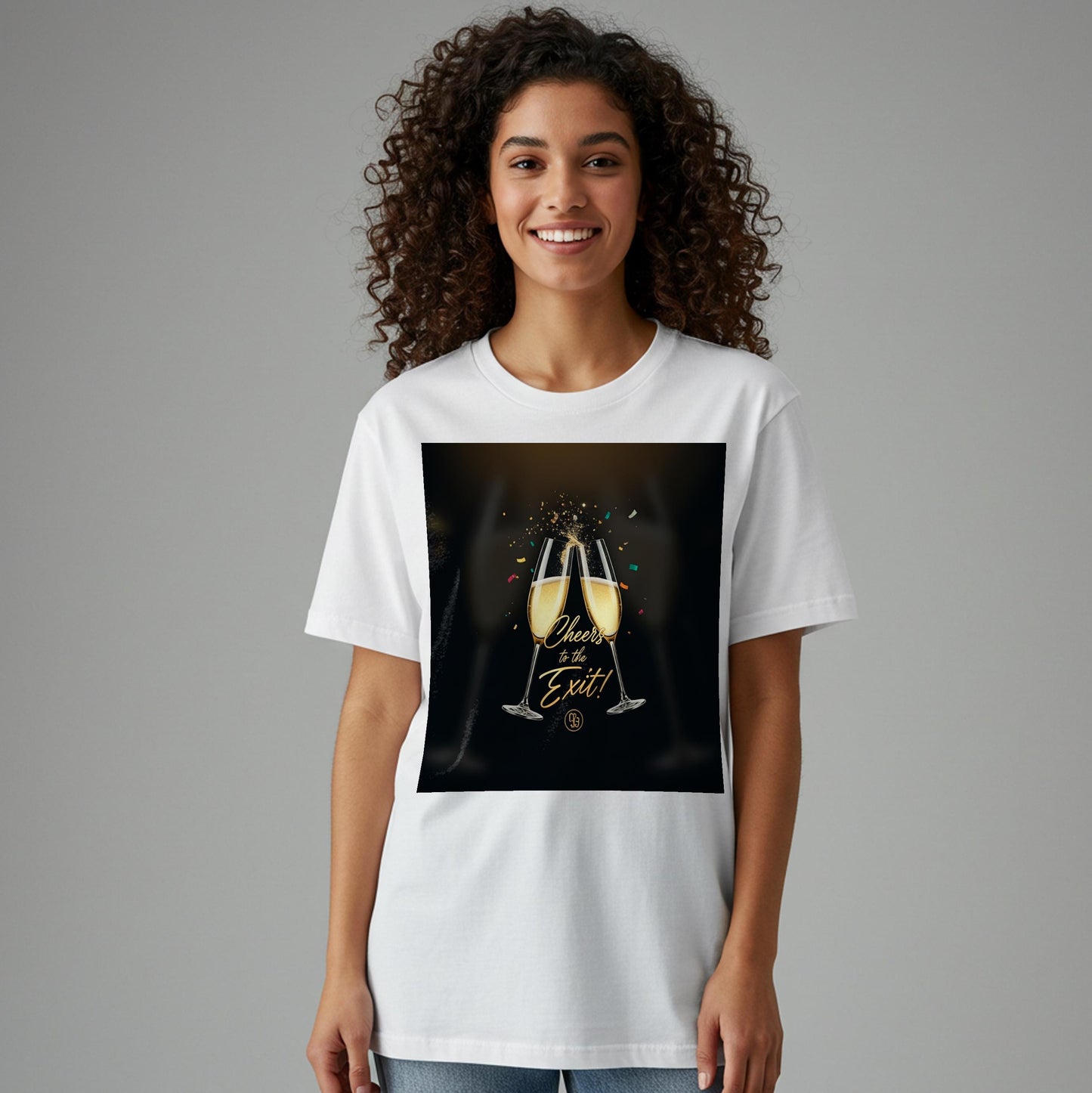 Cheers to the Exit T-Shirt | Farewell Gift for Retirement, Graduation, New Job | Celebration Apparel for New Beginnings & Milestones
