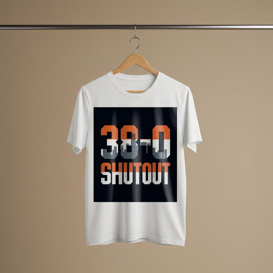 Chicago Bears 38-0 Shutout T-Shirt | 1985 Super Bowl XX Victory Tee | Vintage Sports Fan Apparel | Iconic Game Score City Pride Gift
